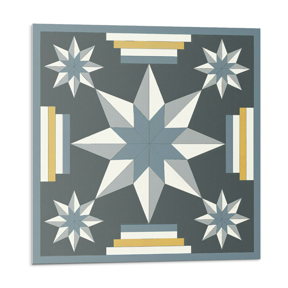 Panouri de vinil PVC Geometrie stea și dreptunghi