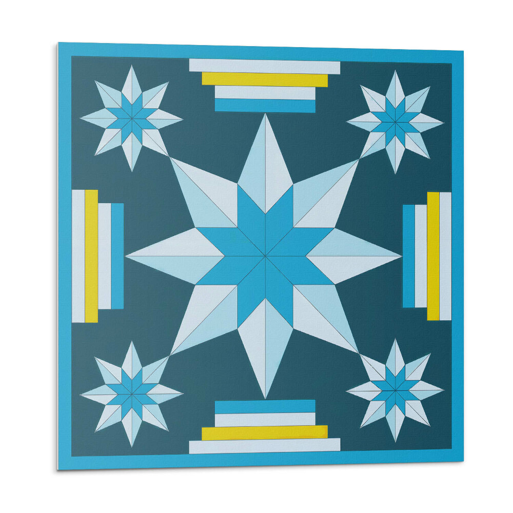 Plăcile de vinil Stele geometrice într-un aranjament