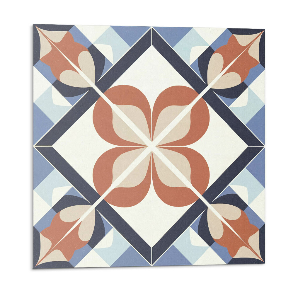 Plăcile de vinil Model floral simetric