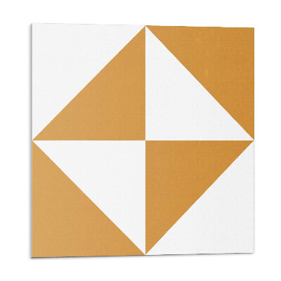 Plăcile de vinil Triunghiuri geometrice în pătrate