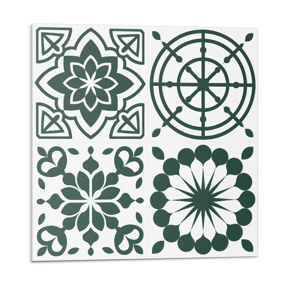 Plăcile de vinil Modele florale și geometrice