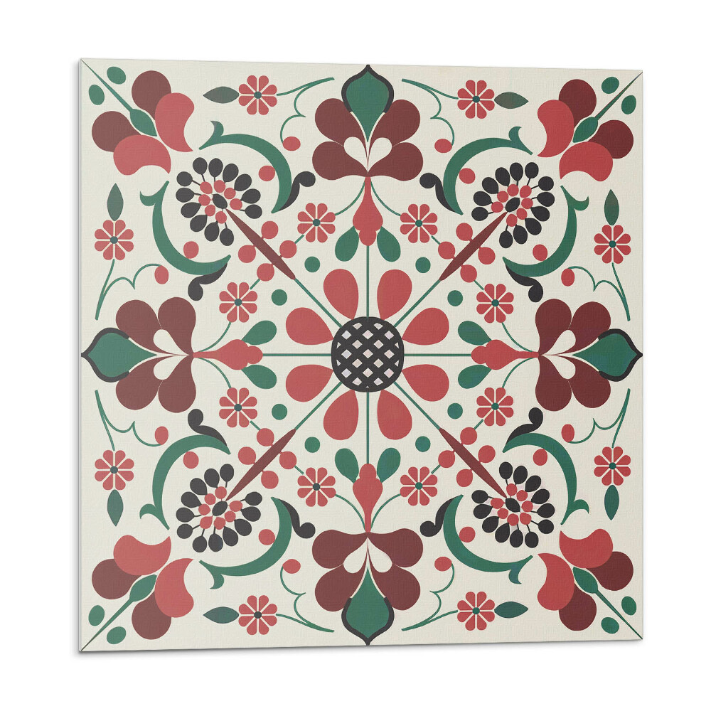 Plăci de vinil Model floral cu simetrie