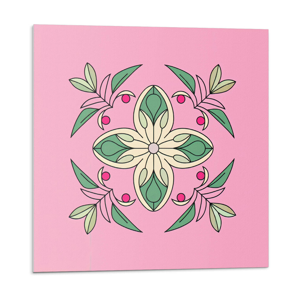 Panouri de vinil PVC Model floral cu frunze