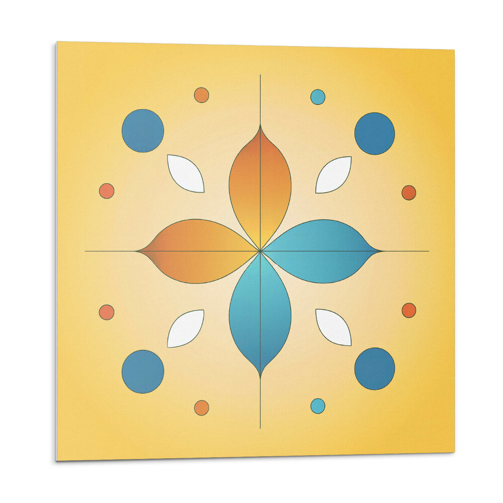 Plăcile de vinil Model floral geometric