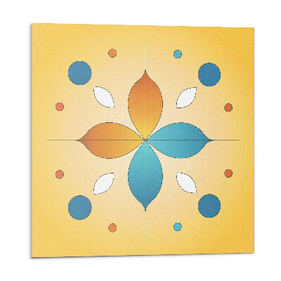 Plăcile de vinil Model floral geometric