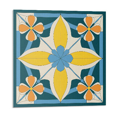 Plăcile de vinil Model geometric floral