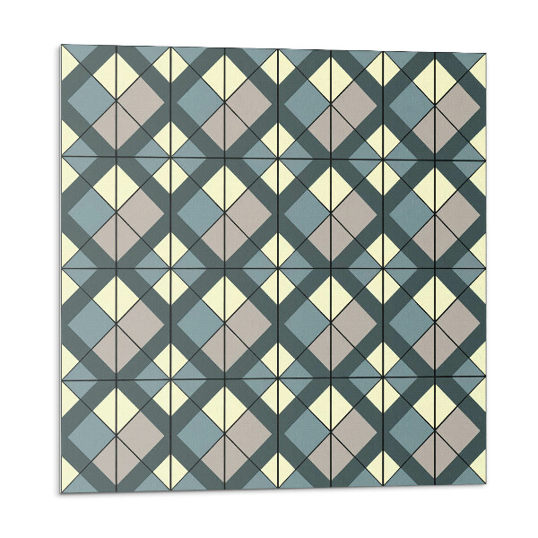 Plăcile de vinil Model geometric în carouri