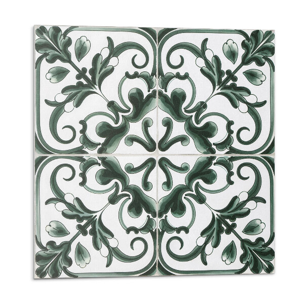 Plăcile de vinil Model de plante în pătrate