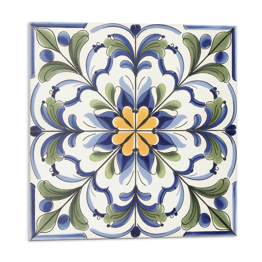 Plăcile de vinil Model ceramic floral