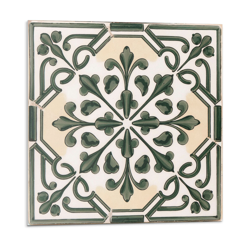 Plăcile de vinil Model vegetal pe faianță