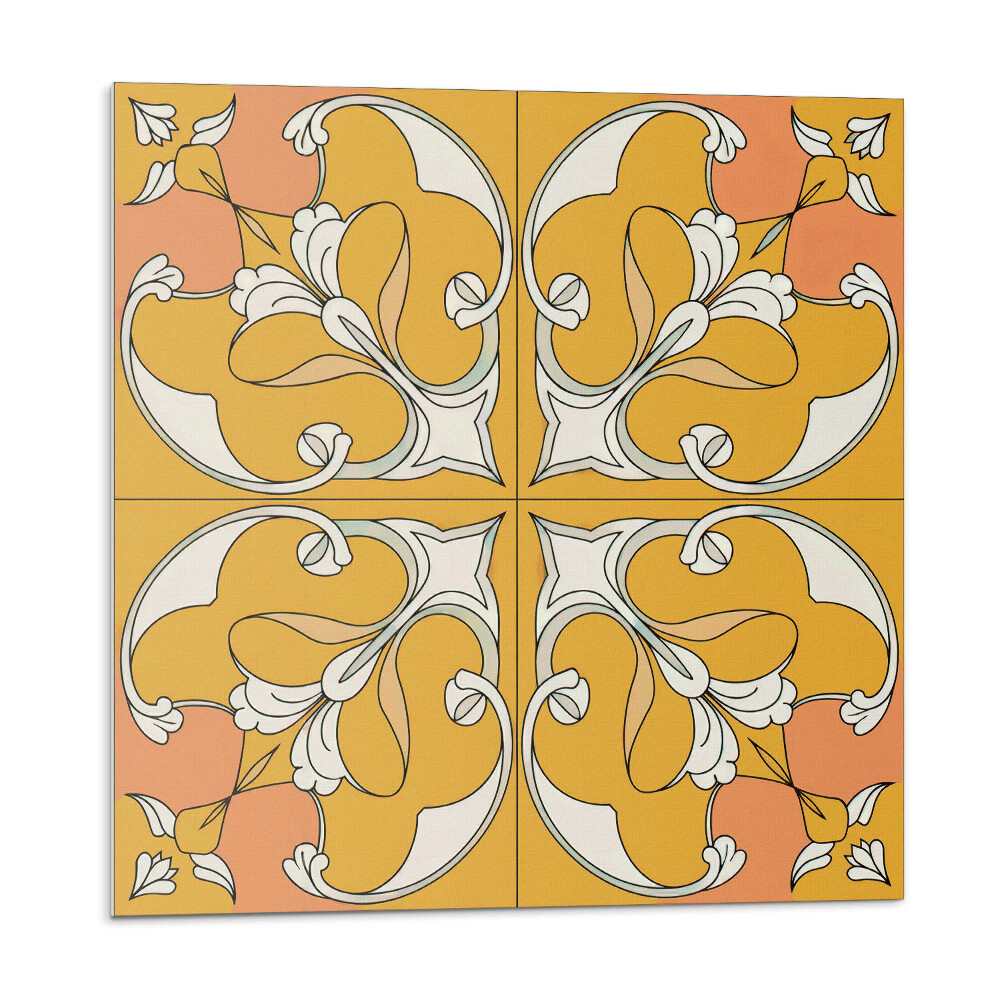 Plăci de vinil Model floral în simetrie