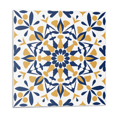 Plăcile de vinil Model floral în simetrie