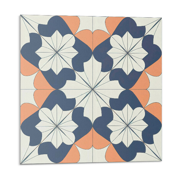 Plăcile de vinil Model floral geometric