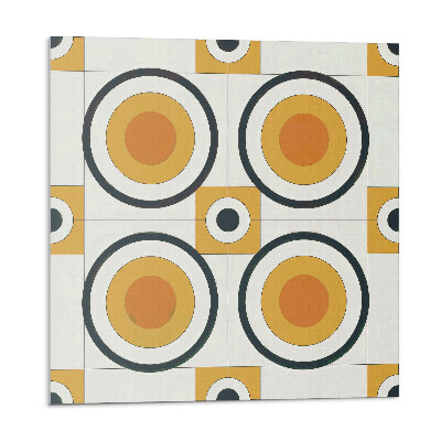 Panouri de vinil PVC Geometria cercurilor și pătratelor