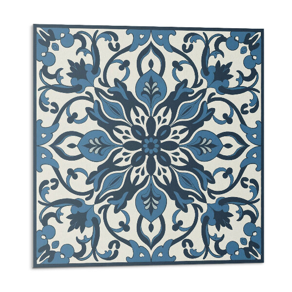 Plăcile de vinil Model floral cu frunze