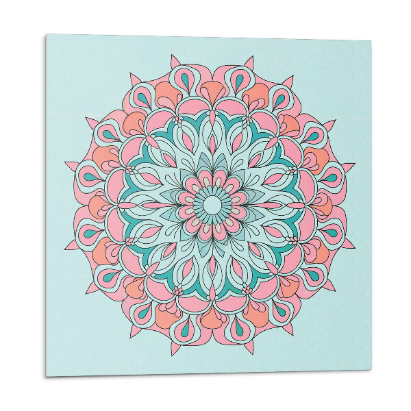 Plăcile de vinil Model Mandala cu frunze