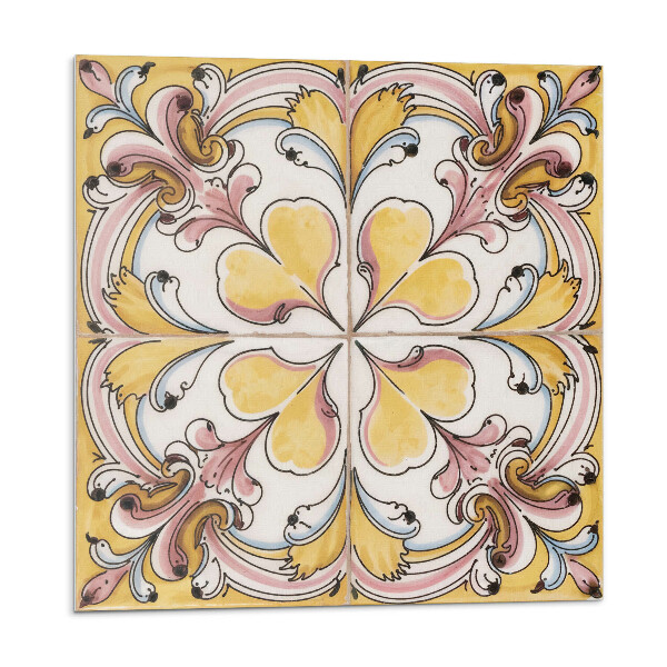 Plăci de vinil Model floral cu ornamente