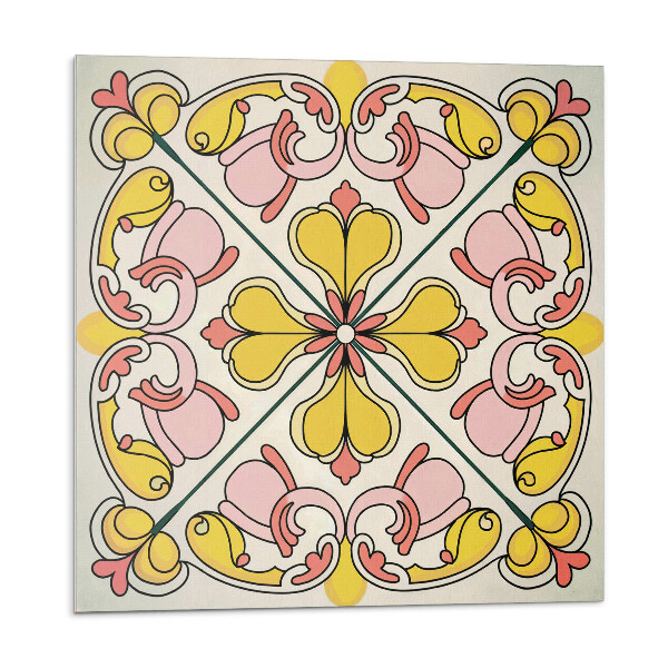 Plăci de vinil Model floral cu ornamente