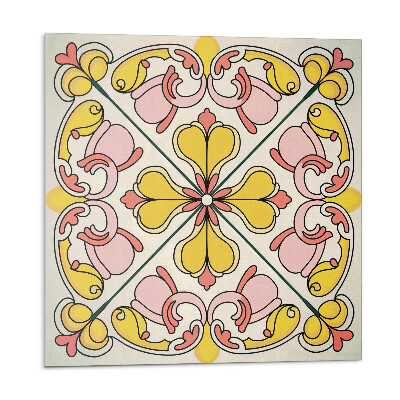 Plăci de vinil Model floral cu ornamente