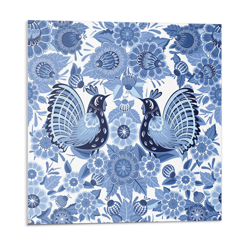 Plăcile de vinil Model cu păsări și flori