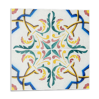 Plăcile de vinil Model de plante cu ornamente