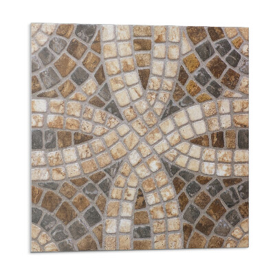 Plăcile de vinil Model mozaic în țesătură