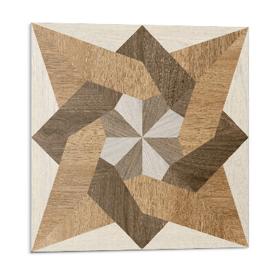 Panouri de vinil PVC Mozaic poligonal din lemn