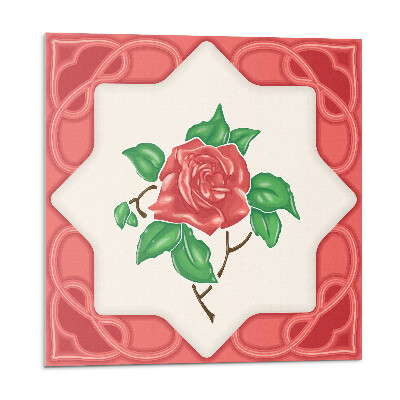 Plăcile de vinil Compoziție florală într-o ramă