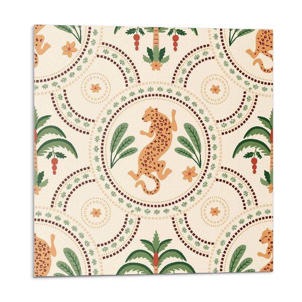 Plăci de vinil Imprimeu tropical de leopard