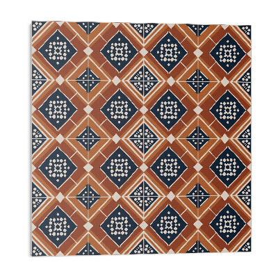 Plăcile de vinil Geometrie în maro și alb