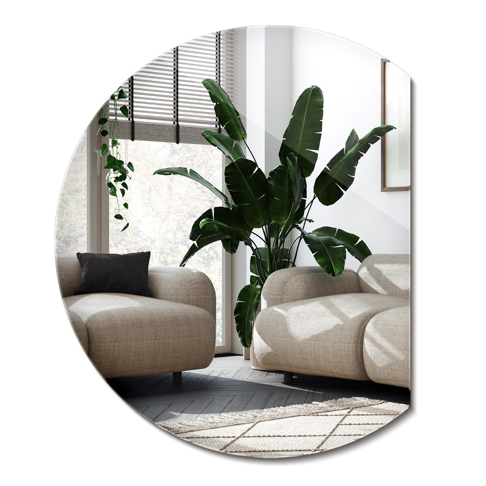 Oglindă cu cerc trunchiat premium în sufragerie dormitor dulap