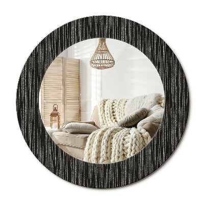 Oglinda rotunda cu rama imprimata Abstracție