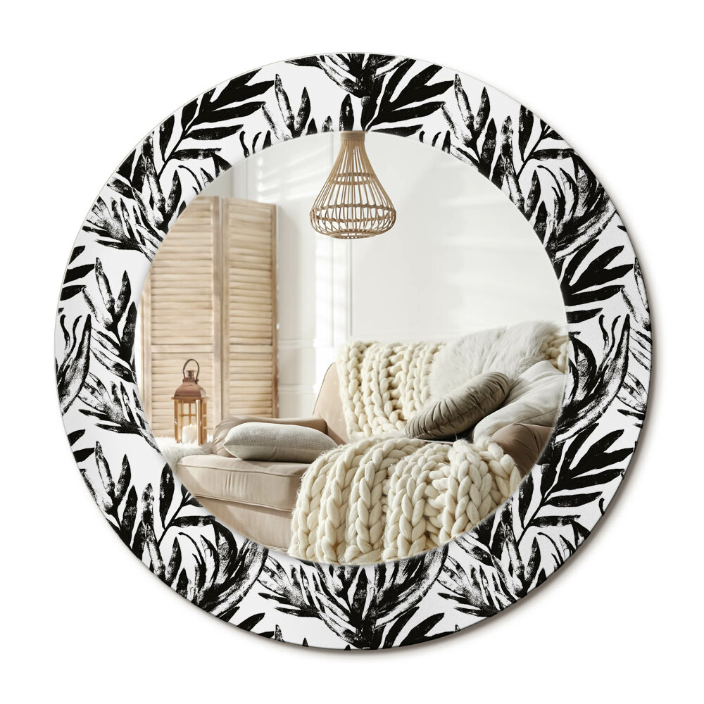 Oglinda rotunda cu rama imprimata Monstru