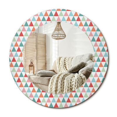 Oglinda rotunda imprimata Model geometric