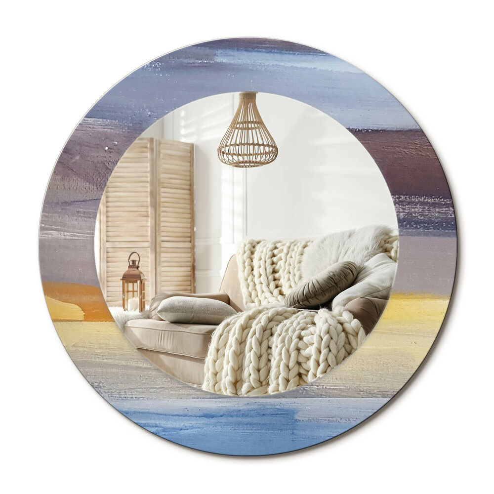 Oglinda rotunda imprimata Pictură abstractă