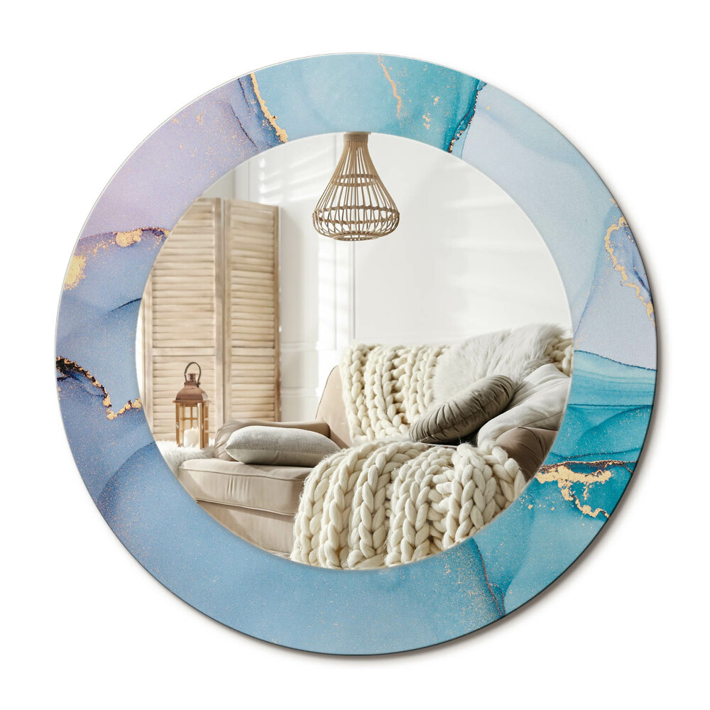 Oglinda perete decorativa rotunda Fluid abstract