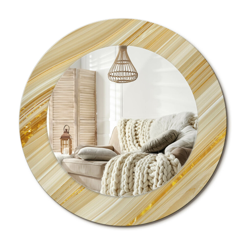 Oglinda rotunda imprimata Model abstract