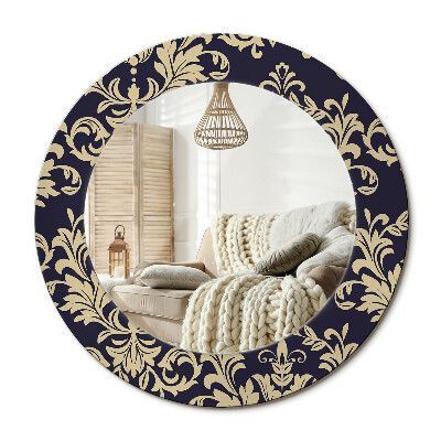 Oglinda perete decorativa rotunda Model floral