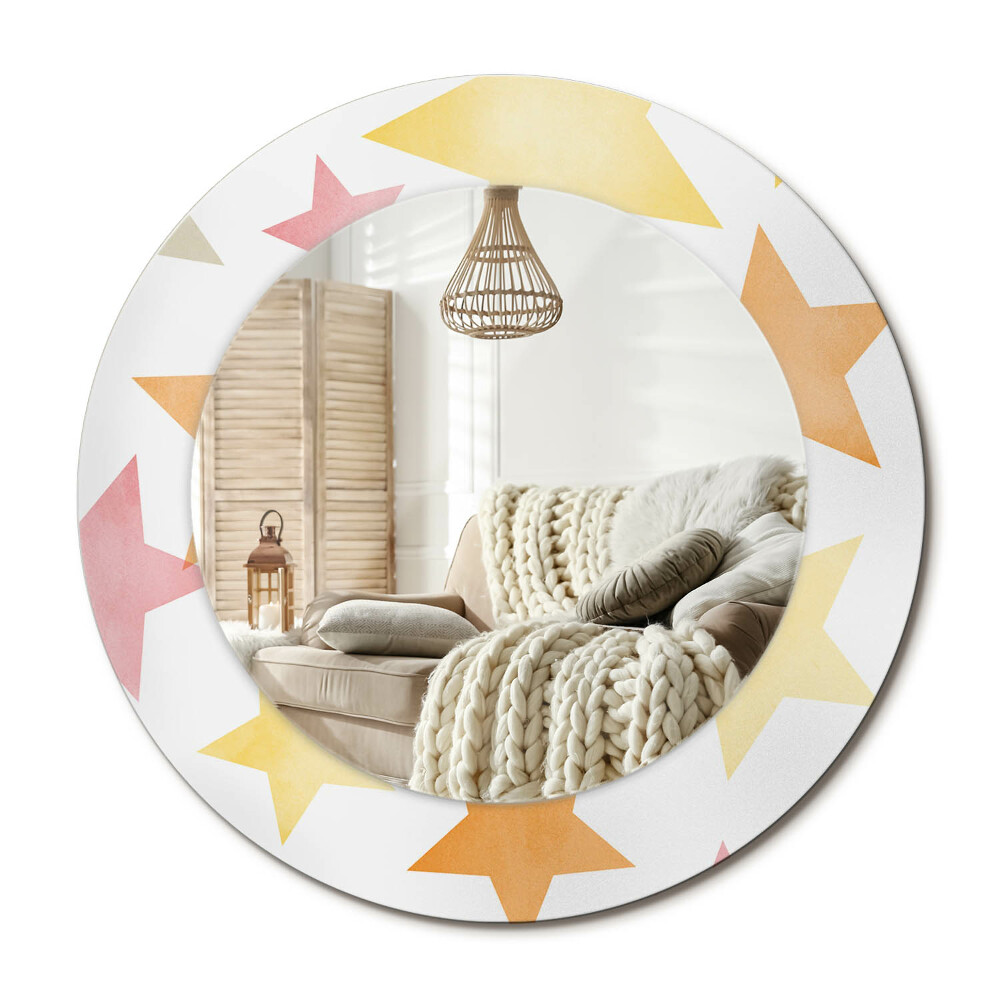 Oglinda perete decorativa rotunda Stele pastelate