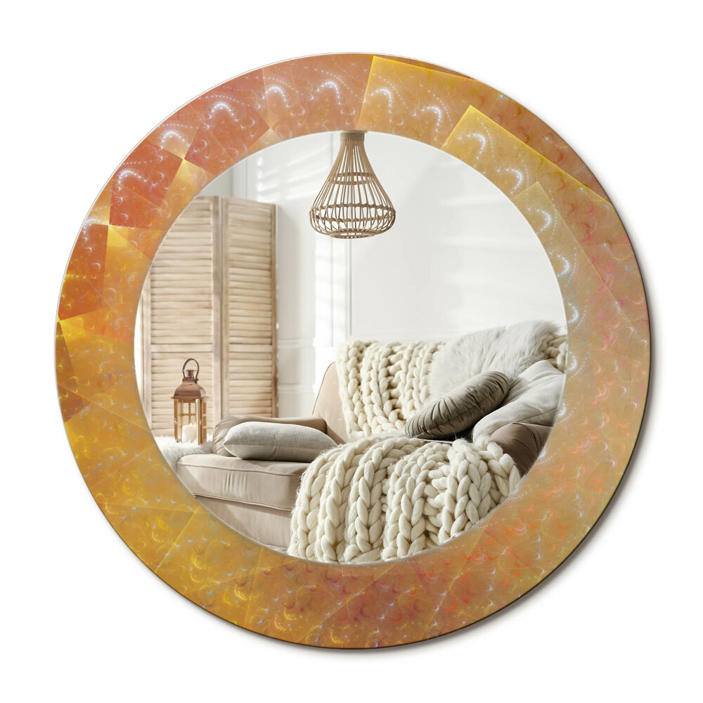 Decor oglinda rotunda Abstracție spirală