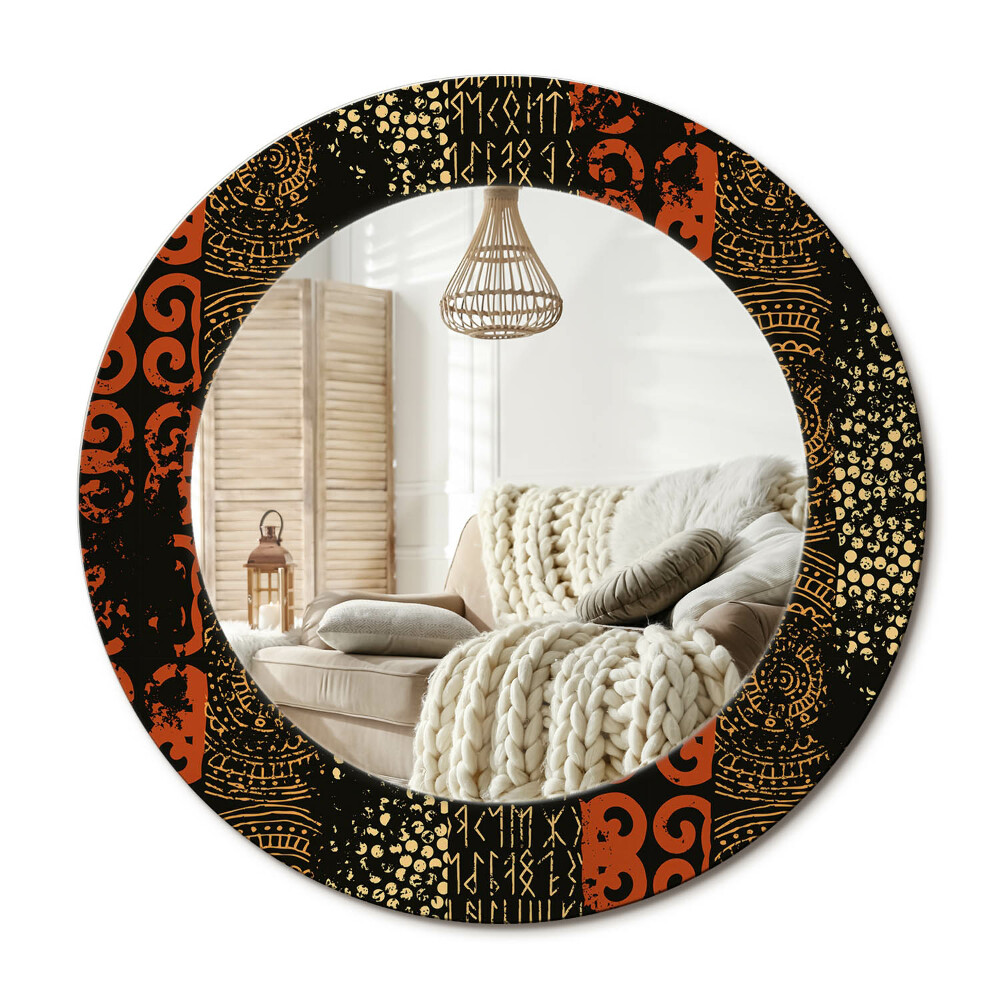 Oglinda perete decorativa rotunda Model grunge