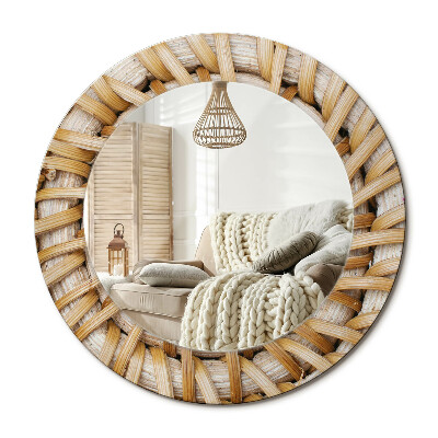 Decor oglinda rotunda Împletitură