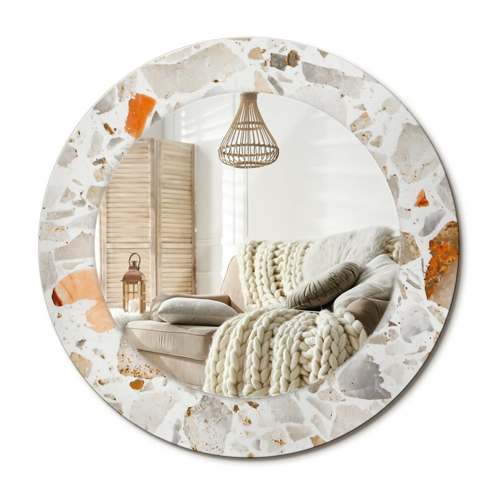 Decor oglinda rotunda Stilul Terrazzo