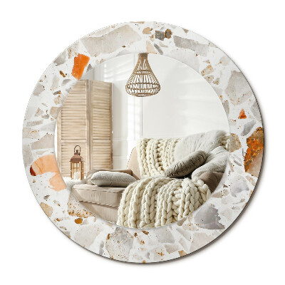 Decor oglinda rotunda Stilul Terrazzo
