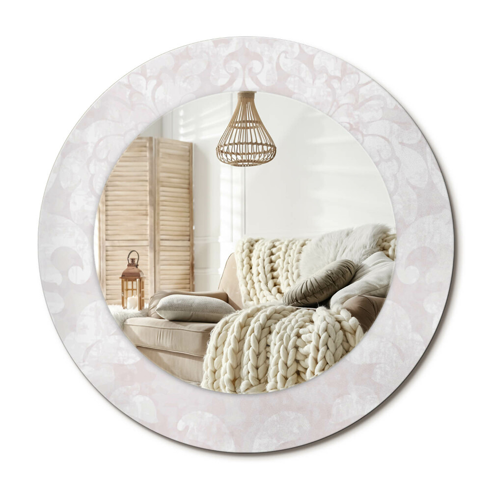 Decor oglinda rotunda Textură rococo
