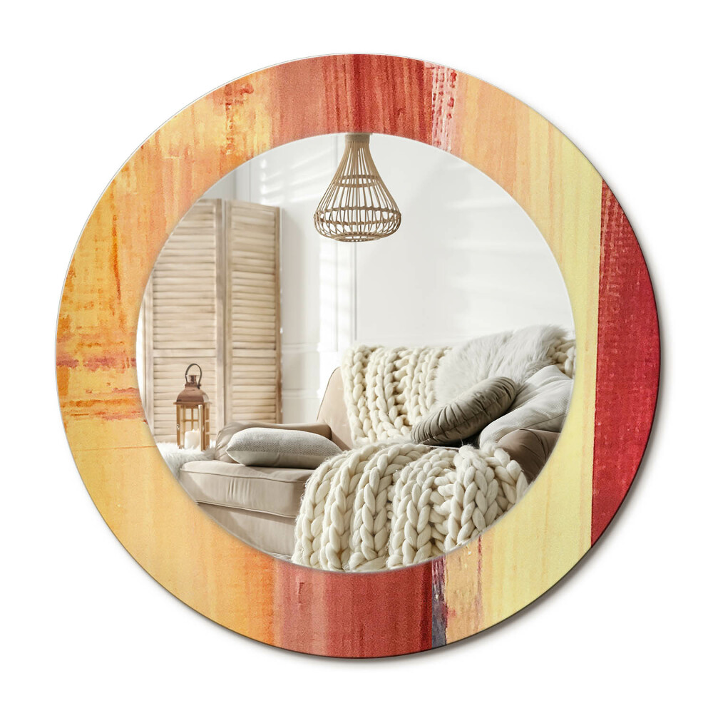 Decor oglinda rotunda Pictură abstractă