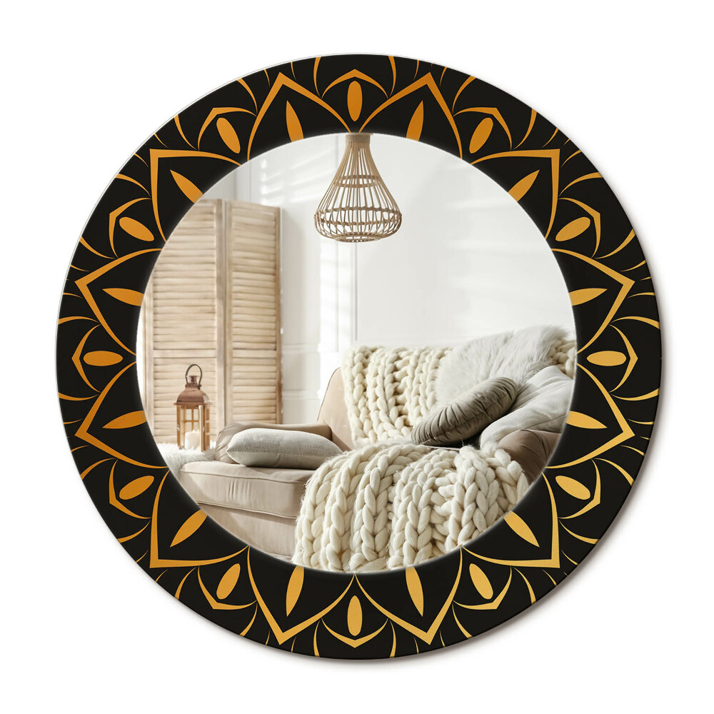 Oglinda perete decorativa rotunda Mandala