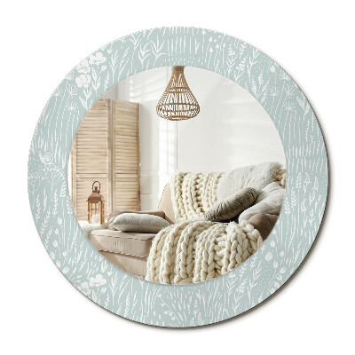 Oglinda rotunda imprimata Melc în pajiște