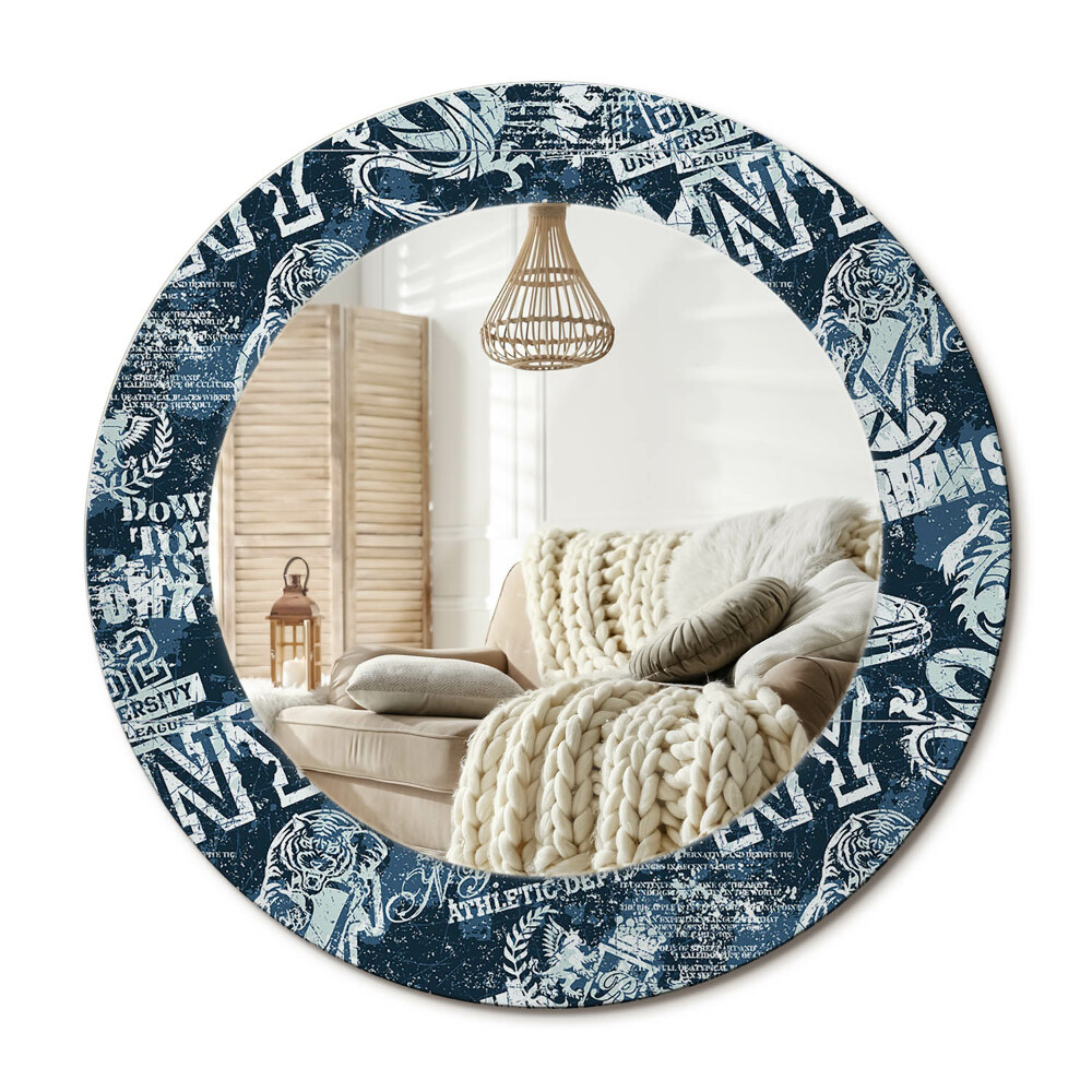 Decor oglinda rotunda Colajul din New York