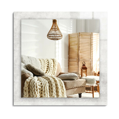 Oglinda dreptunghiulară imprimata Model de textură gri